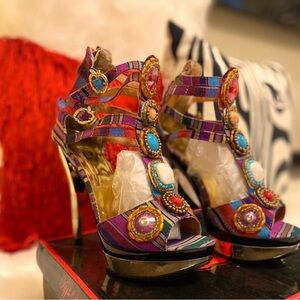 Multi color heels